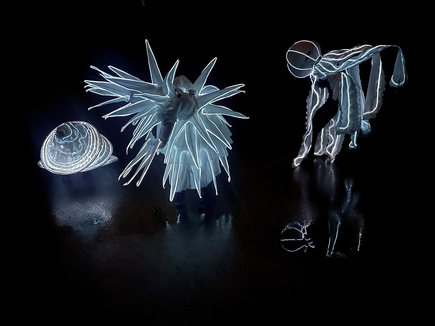 Lichtkunstwerk Silent Transformation van Victorine Pasman, Licht Festival Caprera 2026